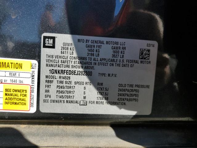 Photo 12 VIN: 1GNKRFED8EJ282300 - CHEVROLET TRAVERSE L 