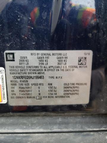 Photo 11 VIN: 1GNKRFED9HJ199463 - CHEVROLET TRAVERSE L 