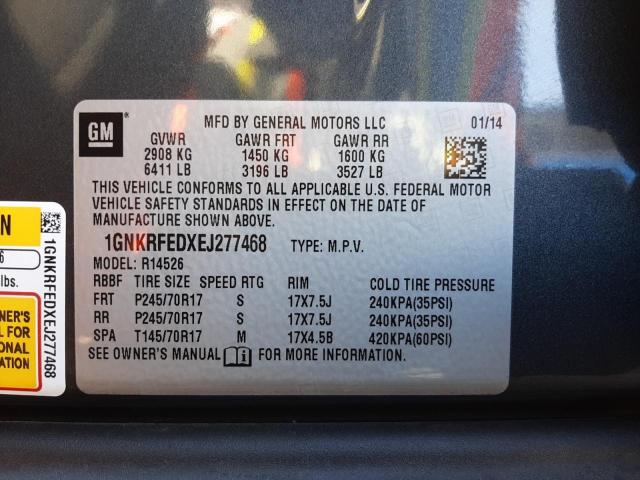 Photo 9 VIN: 1GNKRFEDXEJ277468 - CHEVROLET TRAVERSE L 