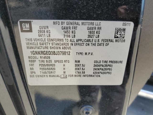 Photo 12 VIN: 1GNKRGED3BJ379812 - CHEVROLET TRAVERSE L 