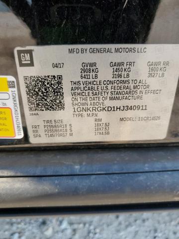 Photo 12 VIN: 1GNKRGKD1HJ340911 - CHEVROLET TRAVERSE L 