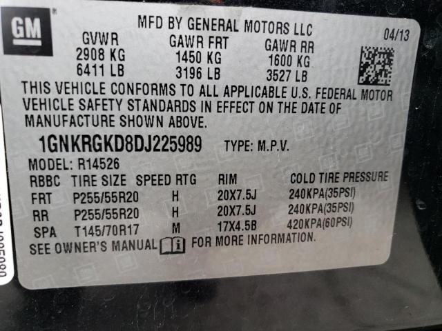 Photo 12 VIN: 1GNKRGKD8DJ225989 - CHEVROLET TRAVERSE L 