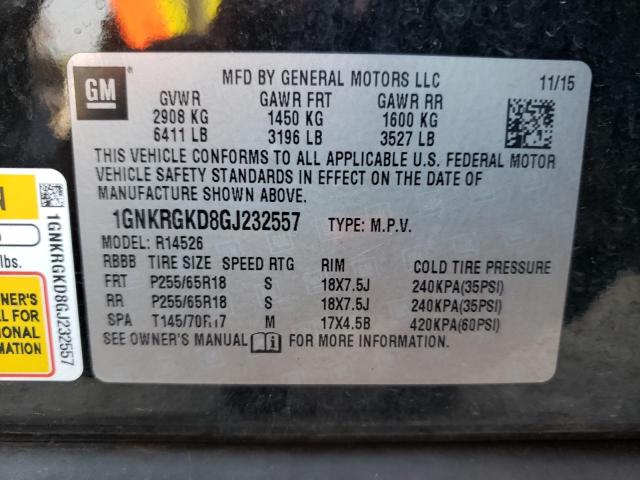 Photo 12 VIN: 1GNKRGKD8GJ232557 - CHEVROLET TRAVERSE L 