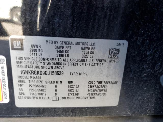 Photo 12 VIN: 1GNKRGKD9GJ158629 - CHEVROLET TRAVERSE L 