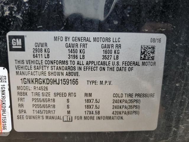 Photo 13 VIN: 1GNKRGKD9HJ159166 - CHEVROLET TRAVERSE L 