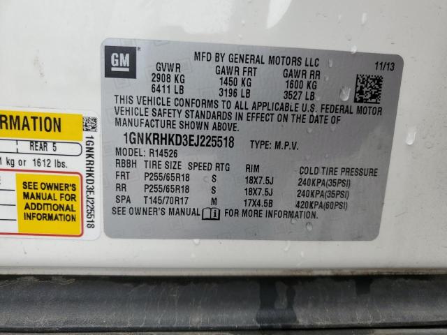 Photo 12 VIN: 1GNKRHKD3EJ225518 - CHEVROLET TRAVERSE 