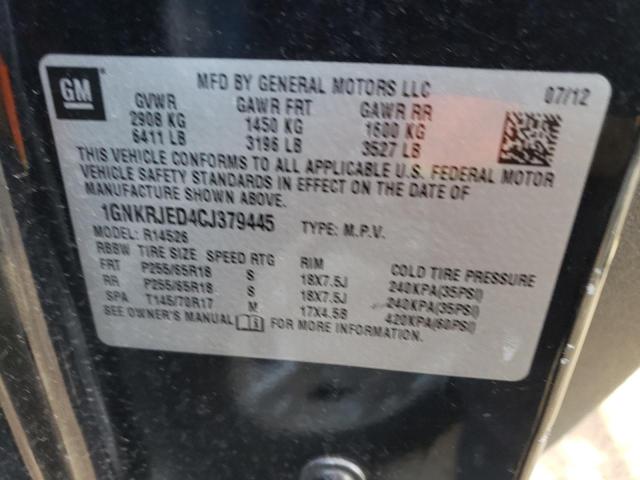 Photo 11 VIN: 1GNKRJED4CJ379445 - CHEVROLET TRAVERSE L 