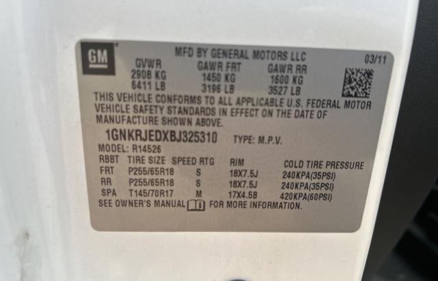 Photo 9 VIN: 1GNKRJEDXBJ325310 - CHEVROLET TRAVERSE L 