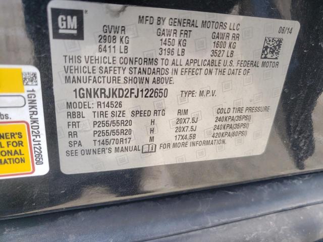 Photo 12 VIN: 1GNKRJKD2FJ122650 - CHEVROLET TRAVERSE L 