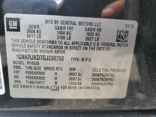 Photo 12 VIN: 1GNKRJKD7GJ298790 - CHEVROLET TRAVERSE L 