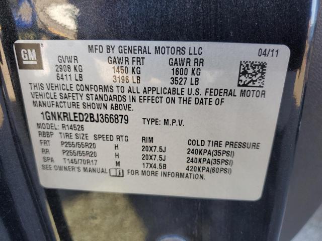 Photo 11 VIN: 1GNKRLED2BJ366879 - CHEVROLET TRAVERSE 