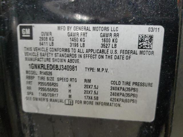 Photo 12 VIN: 1GNKRLED6BJ340981 - CHEVROLET TRAVERSE L 