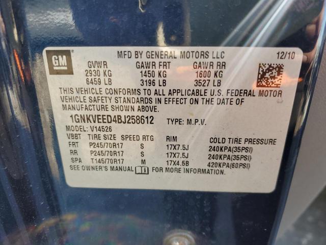 Photo 13 VIN: 1GNKVEED4BJ258612 - CHEVROLET TRAVERSE L 