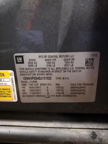 Photo 12 VIN: 1GNKVFED4DJ131822 - CHEVROLET TRAVERSE L 