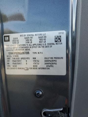 Photo 12 VIN: 1GNKVFED5CJ367295 - CHEVROLET TRAVERSE L 