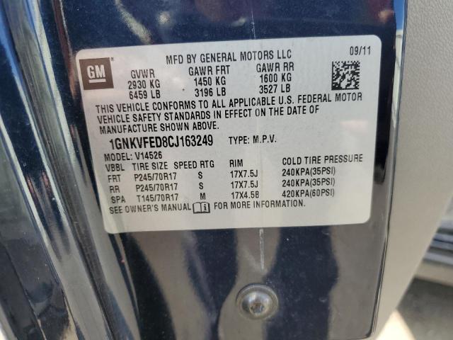 Photo 12 VIN: 1GNKVFED8CJ163249 - CHEVROLET TRAVERSE L 