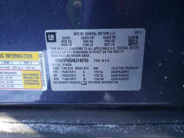 Photo 9 VIN: 1GNKVFKD4EJ146763 - CHEVROLET TRAVERSE L 