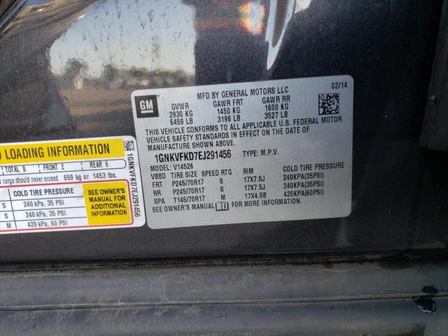 Photo 11 VIN: 1GNKVFKD7EJ291456 - CHEVROLET TRAVERSE L 