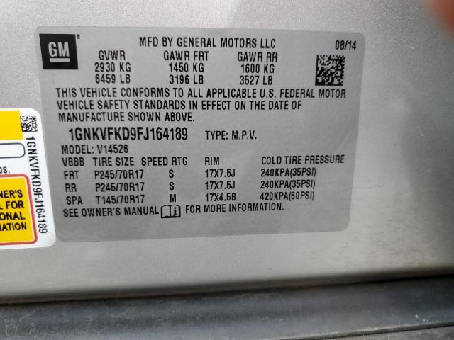 Photo 12 VIN: 1GNKVFKD9FJ164189 - CHEVROLET TRAVERSE L 