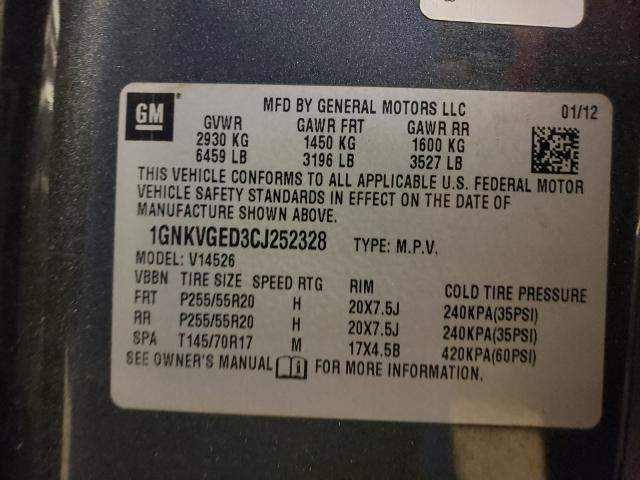 Photo 9 VIN: 1GNKVGED3CJ252328 - CHEVROLET TRAVERSE L 