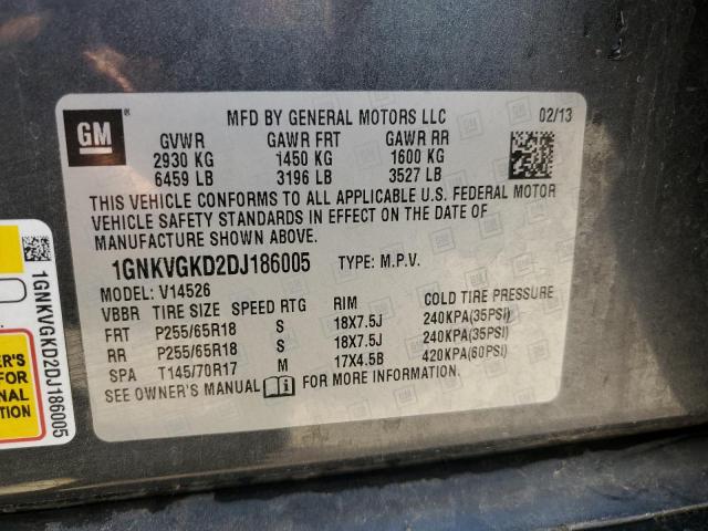 Photo 12 VIN: 1GNKVGKD2DJ186005 - CHEVROLET TRAVERSE L 