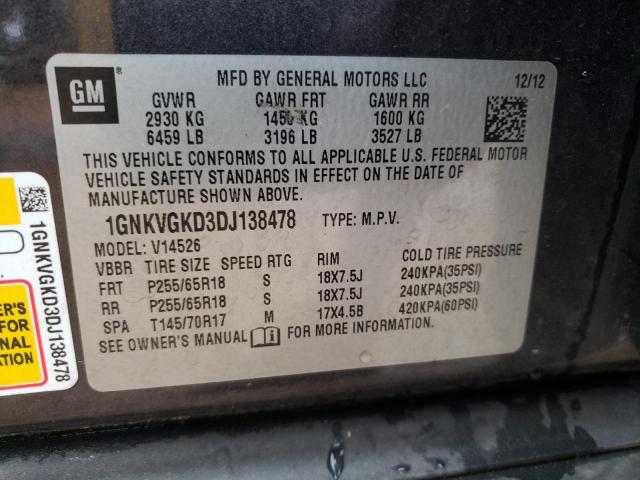 Photo 11 VIN: 1GNKVGKD3DJ138478 - CHEVROLET TRAVERSE L 