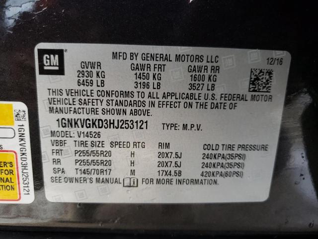 Photo 9 VIN: 1GNKVGKD3HJ253121 - CHEVROLET TRAVERSE L 