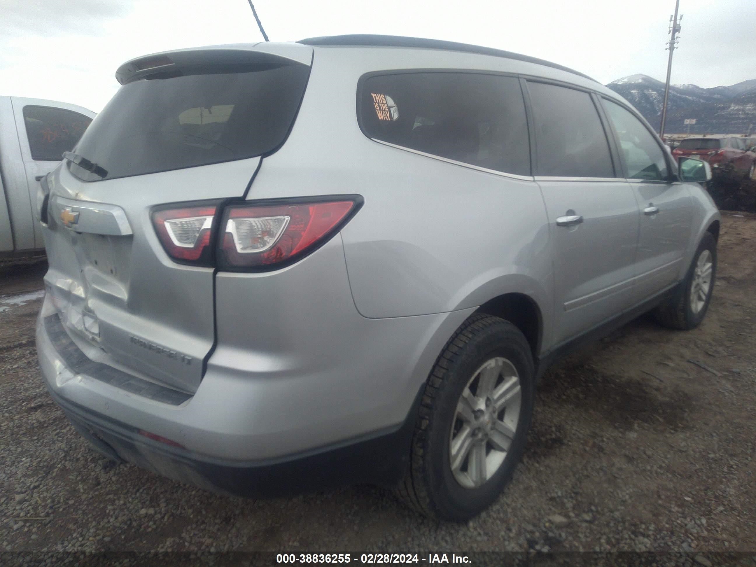 Photo 3 VIN: 1GNKVGKD6DJ186962 - CHEVROLET TRAVERSE 