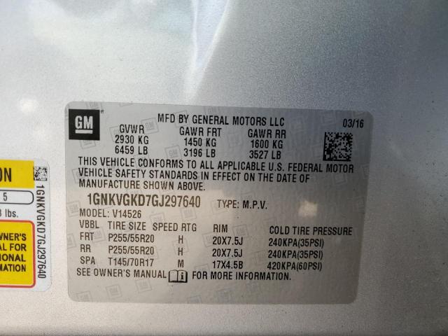 Photo 11 VIN: 1GNKVGKD7GJ297640 - CHEVROLET TRAVERSE L 