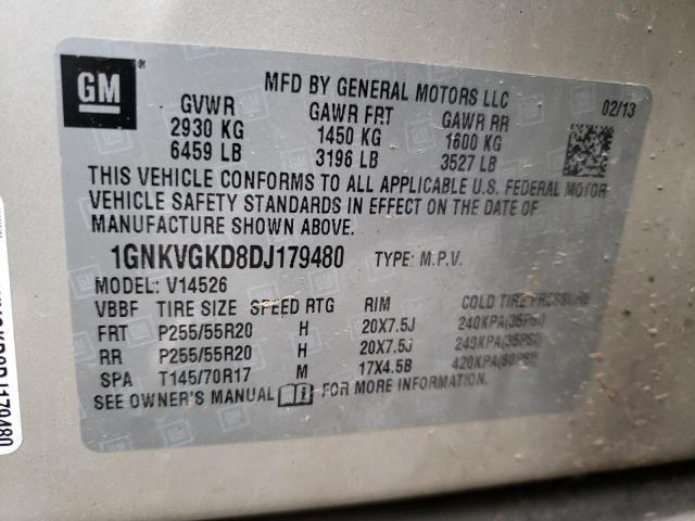 Photo 12 VIN: 1GNKVGKD8DJ179480 - CHEVROLET TRAVERSE L 