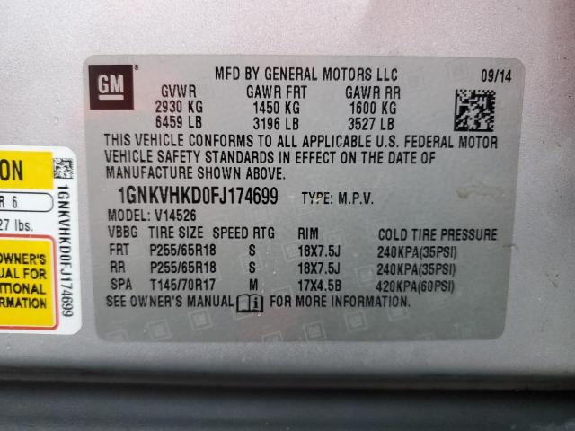 Photo 13 VIN: 1GNKVHKD0FJ174699 - CHEVROLET TRAVERSE 