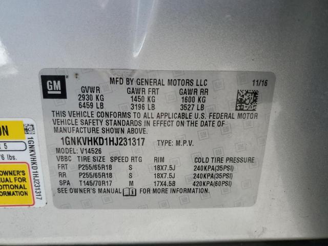 Photo 12 VIN: 1GNKVHKD1HJ231317 - CHEVROLET TRAVERSE 