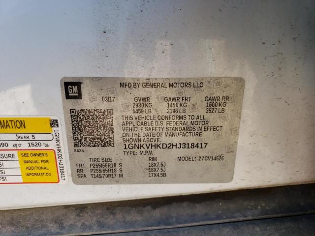 Photo 12 VIN: 1GNKVHKD2HJ318417 - CHEVROLET TRAVERSE L 