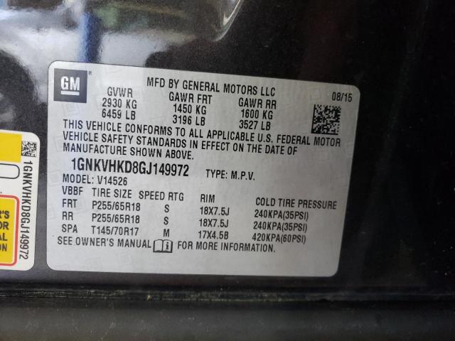 Photo 12 VIN: 1GNKVHKD8GJ149972 - CHEVROLET TRAVERSE 