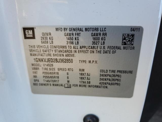 Photo 11 VIN: 1GNKVJED2BJ362850 - CHEVROLET TRAVERSE L 