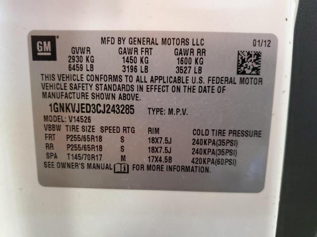 Photo 13 VIN: 1GNKVJED3CJ243285 - CHEVROLET TRAVERSE L 