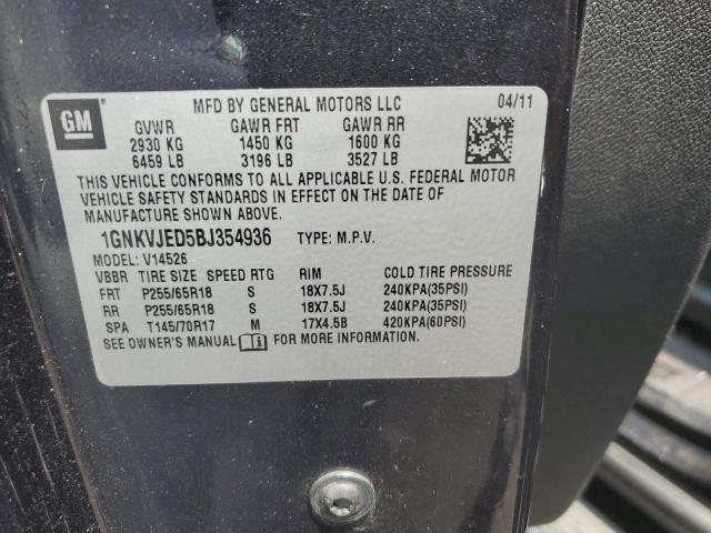 Photo 12 VIN: 1GNKVJED5BJ354936 - CHEVROLET TRAVERSE L 