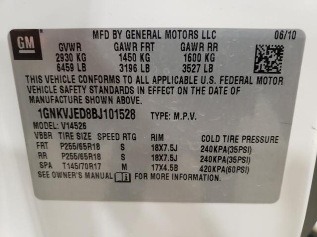 Photo 9 VIN: 1GNKVJED8BJ101528 - CHEVROLET TRAVERSE L 