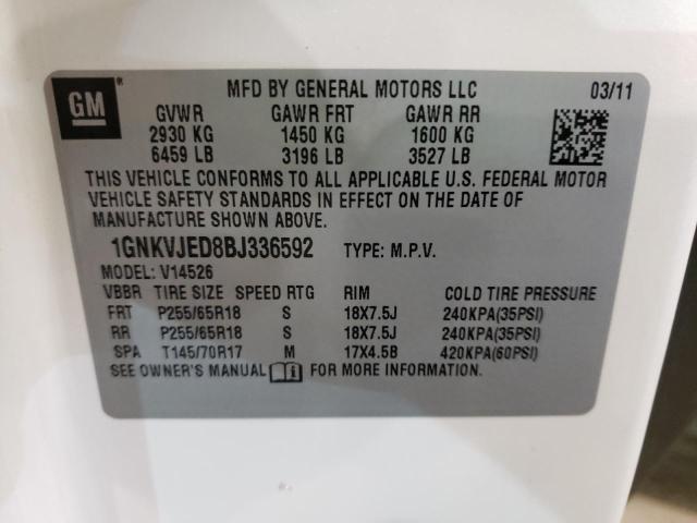 Photo 9 VIN: 1GNKVJED8BJ336592 - CHEVROLET TRAVERSE L 