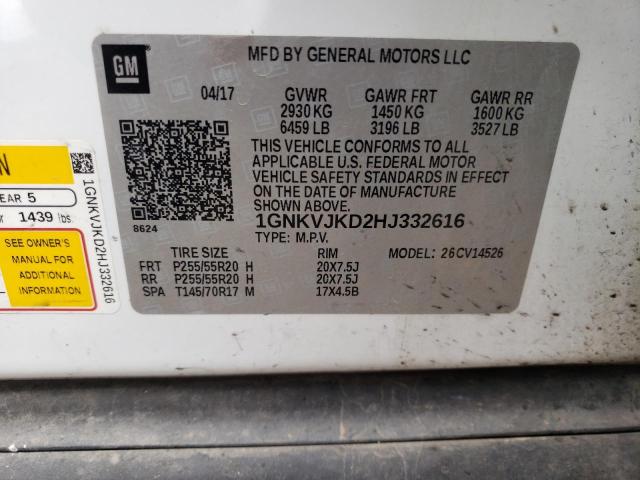 Photo 13 VIN: 1GNKVJKD2HJ332616 - CHEVROLET TRAVERSE P 