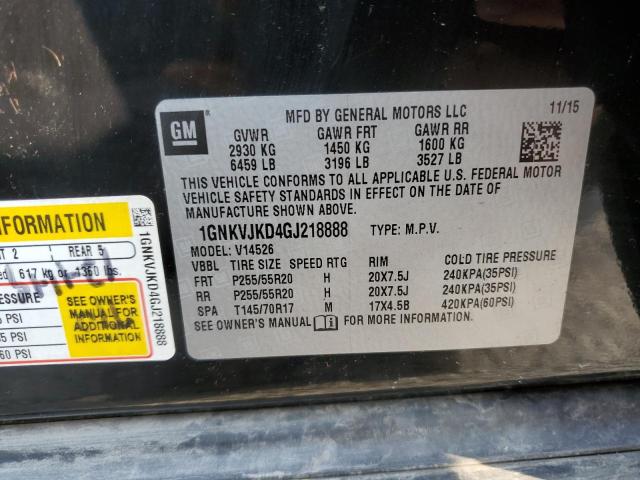 Photo 12 VIN: 1GNKVJKD4GJ218888 - CHEVROLET TRAVERSE L 