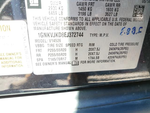 Photo 9 VIN: 1GNKVJKD8EJ372744 - CHEVROLET TRAVERSE L 