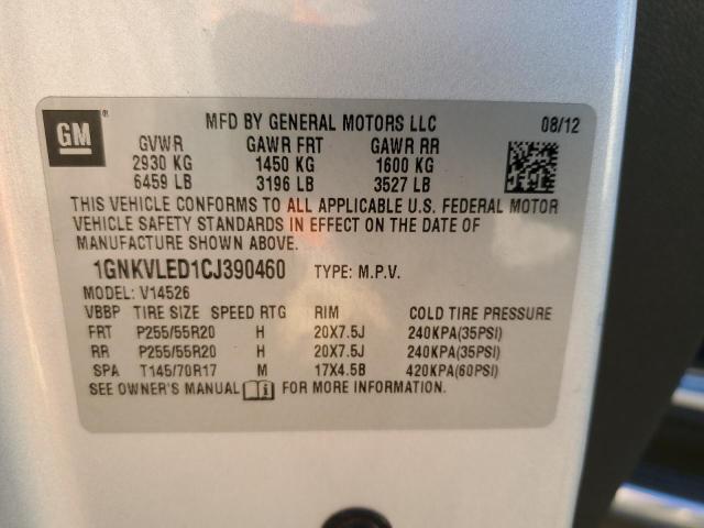 Photo 9 VIN: 1GNKVLED1CJ390460 - CHEVROLET TRAVERSE L 