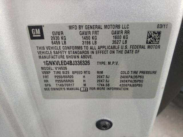 Photo 9 VIN: 1GNKVLED4BJ336326 - CHEVROLET TRAVERSE L 