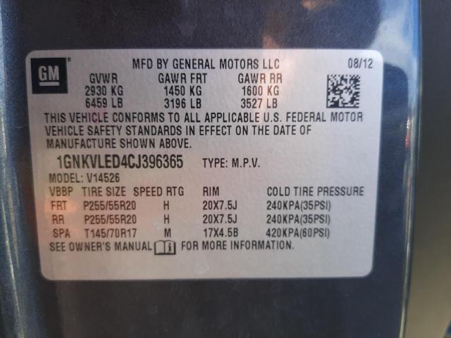 Photo 9 VIN: 1GNKVLED4CJ396365 - CHEVROLET TRAVERSE L 