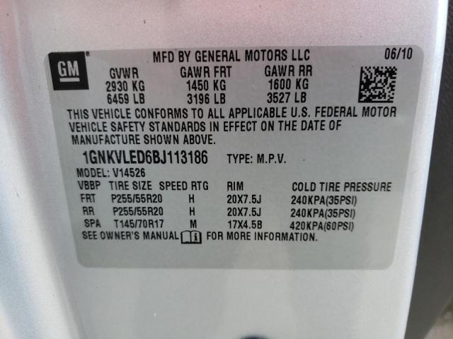 Photo 9 VIN: 1GNKVLED6BJ113186 - CHEVROLET TRAVERSE L 