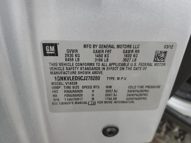 Photo 12 VIN: 1GNKVLED9CJ278280 - CHEVROLET TRAVERSE L 