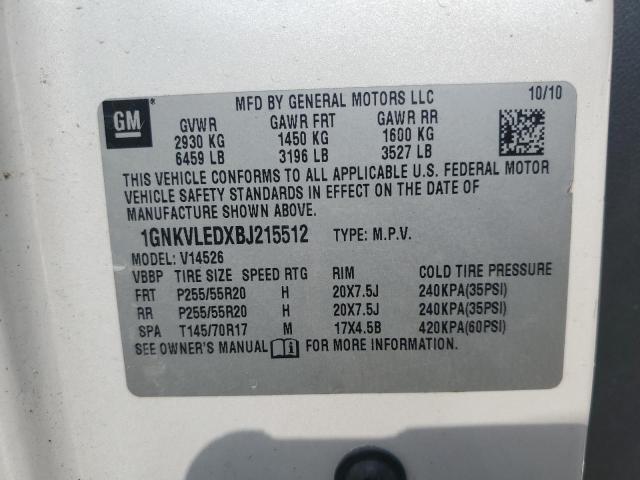 Photo 12 VIN: 1GNKVLEDXBJ215512 - CHEVROLET TRAVERSE 