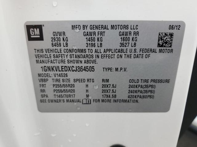 Photo 12 VIN: 1GNKVLEDXCJ364505 - CHEVROLET TRAVERSE L 