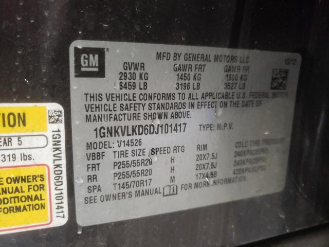 Photo 12 VIN: 1GNKVLKD6DJ101417 - CHEVROLET TRAVERSE 